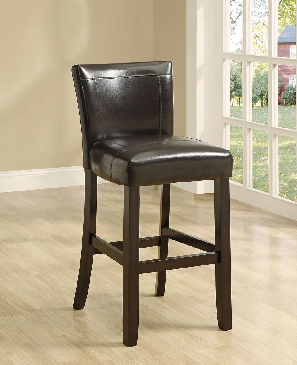 Monarch Specialties Dark Brown Leather-Look 43"H Barstool / 2pcs Per Carton at Sears.com