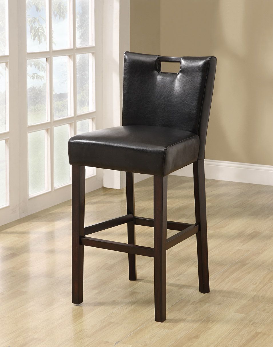 Monarch Specialties Black Leather-Look 43"H Barstool / 2pcs Per Carton at Sears.com