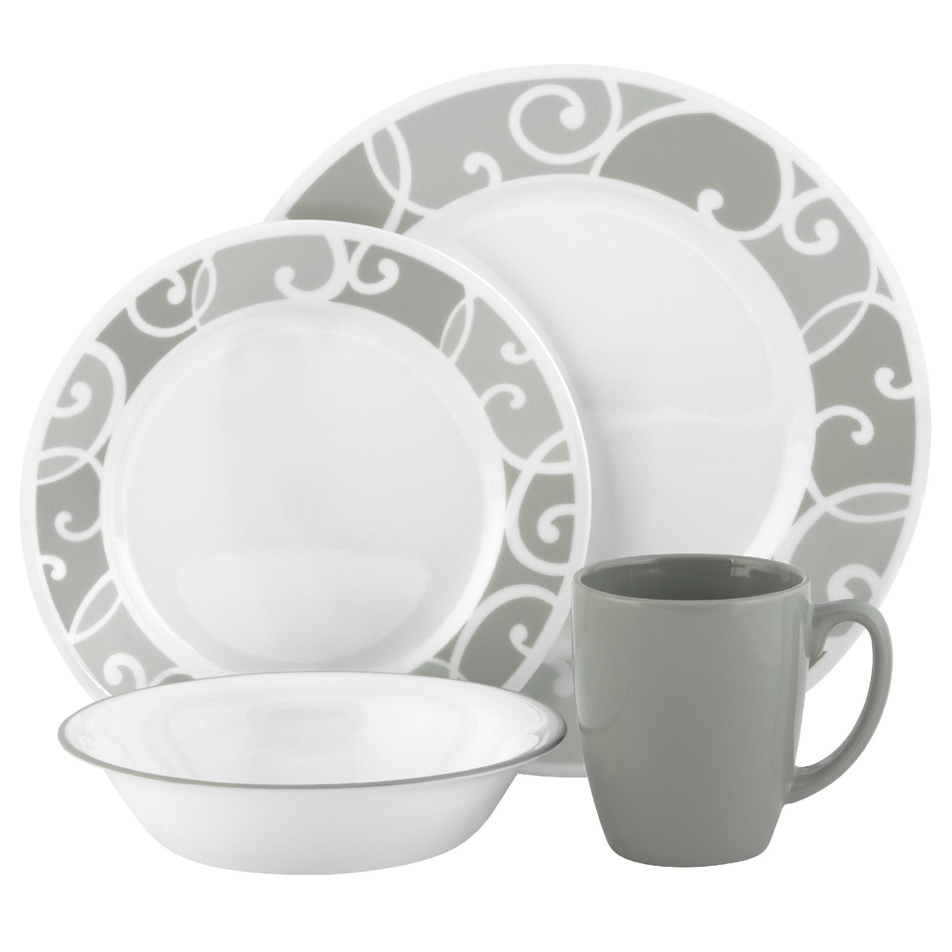 Corelle Vive Ribbons and Swirls 16-Piece Dinnerware Set - Home - Dining & Entertaining ...