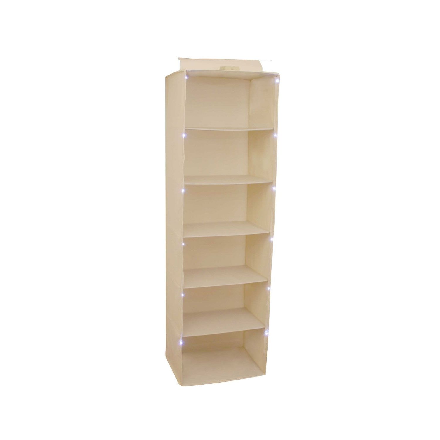Trademark Home 17 inch Lighted Hanging Closet Organizer Shelf Unit - Linen at Kmart.com
