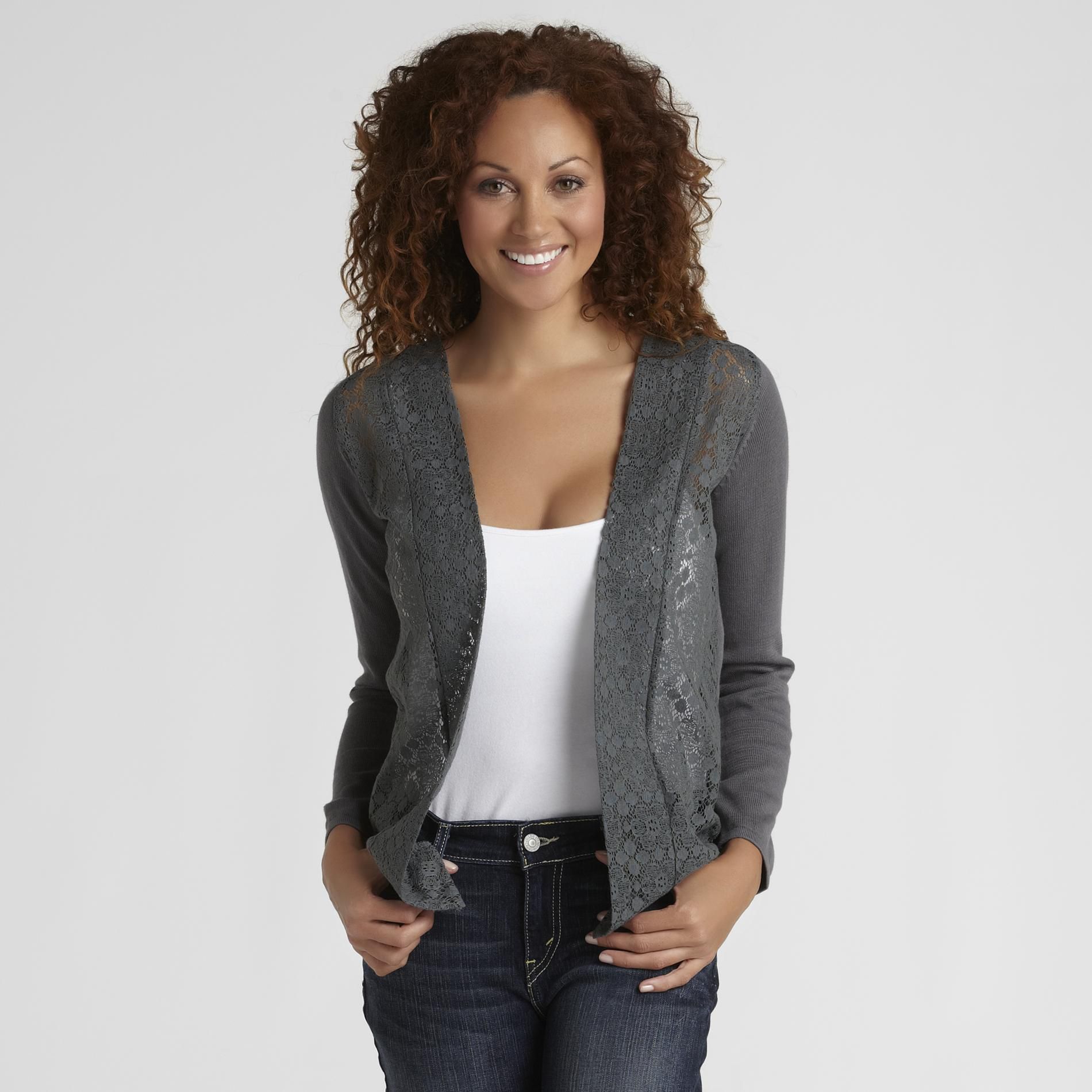 Route 66&nbsp; Girl's Lace Cardigan Sweater