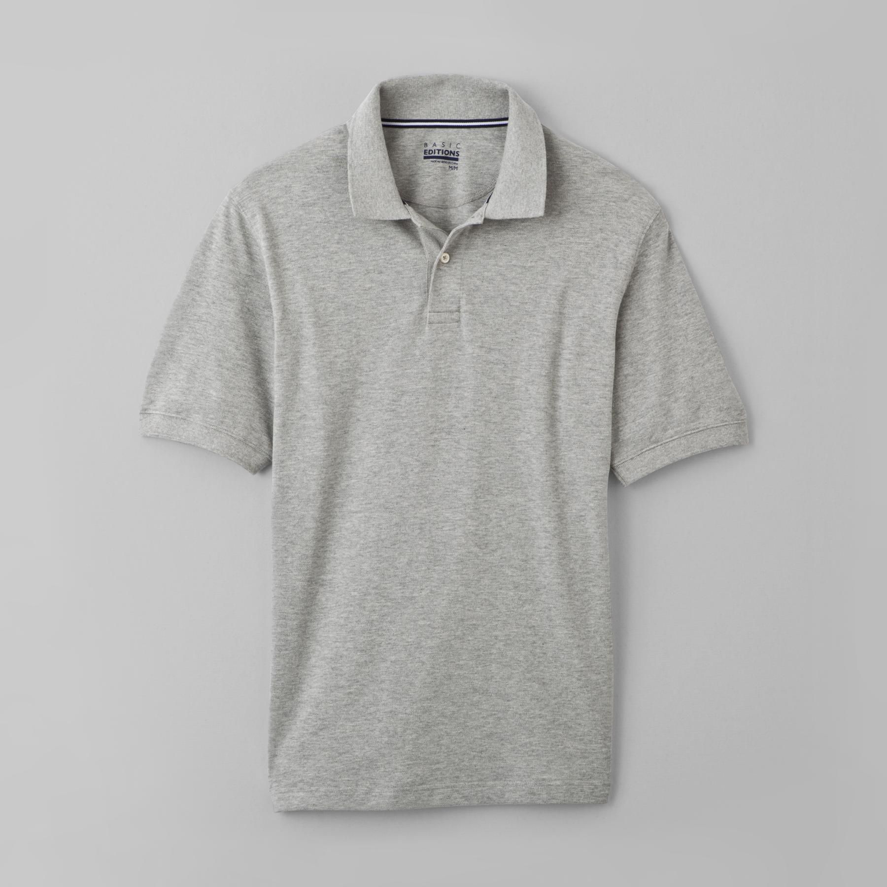 Basic Editions Men's Big & Tall Pique Polo Shirt at Kmart.com