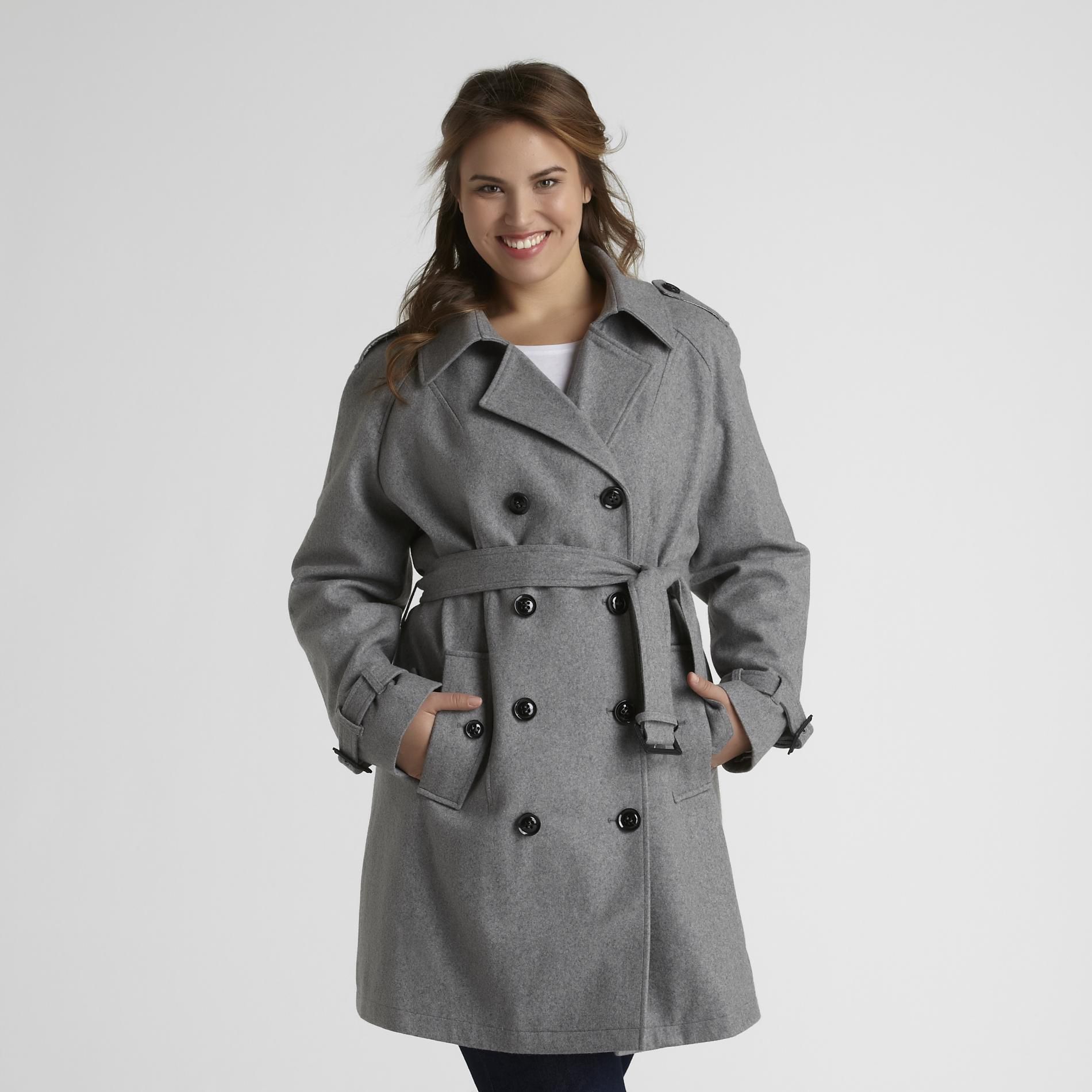 Jaclyn Smith Women's Double Breasted Coat