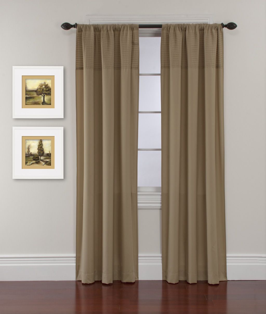 Sandra by Sandra Lee Tan Pleated Panel Curtains at Kmart.com
