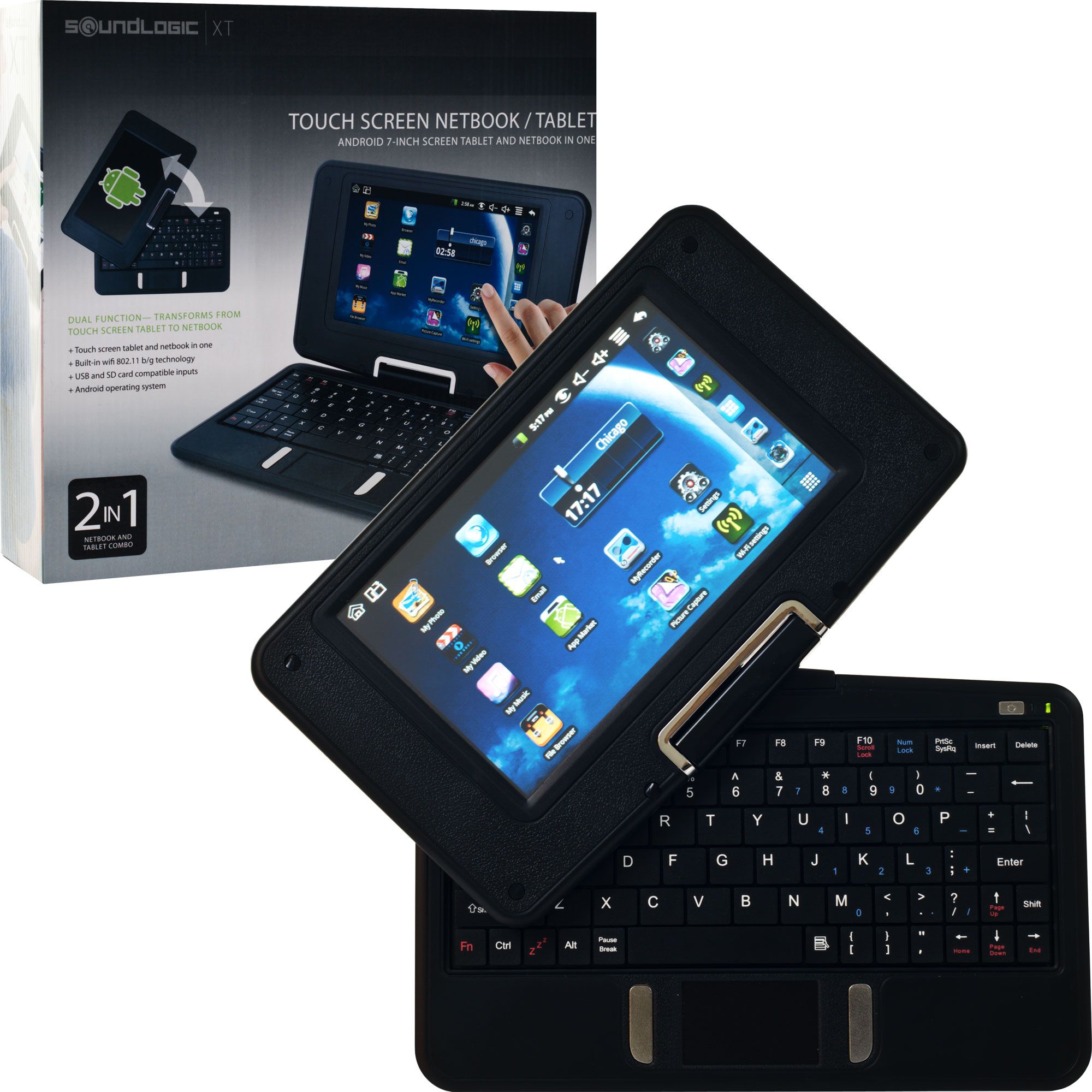 Android 2.3 7 inch 2 in 1 Swivel Netbook and