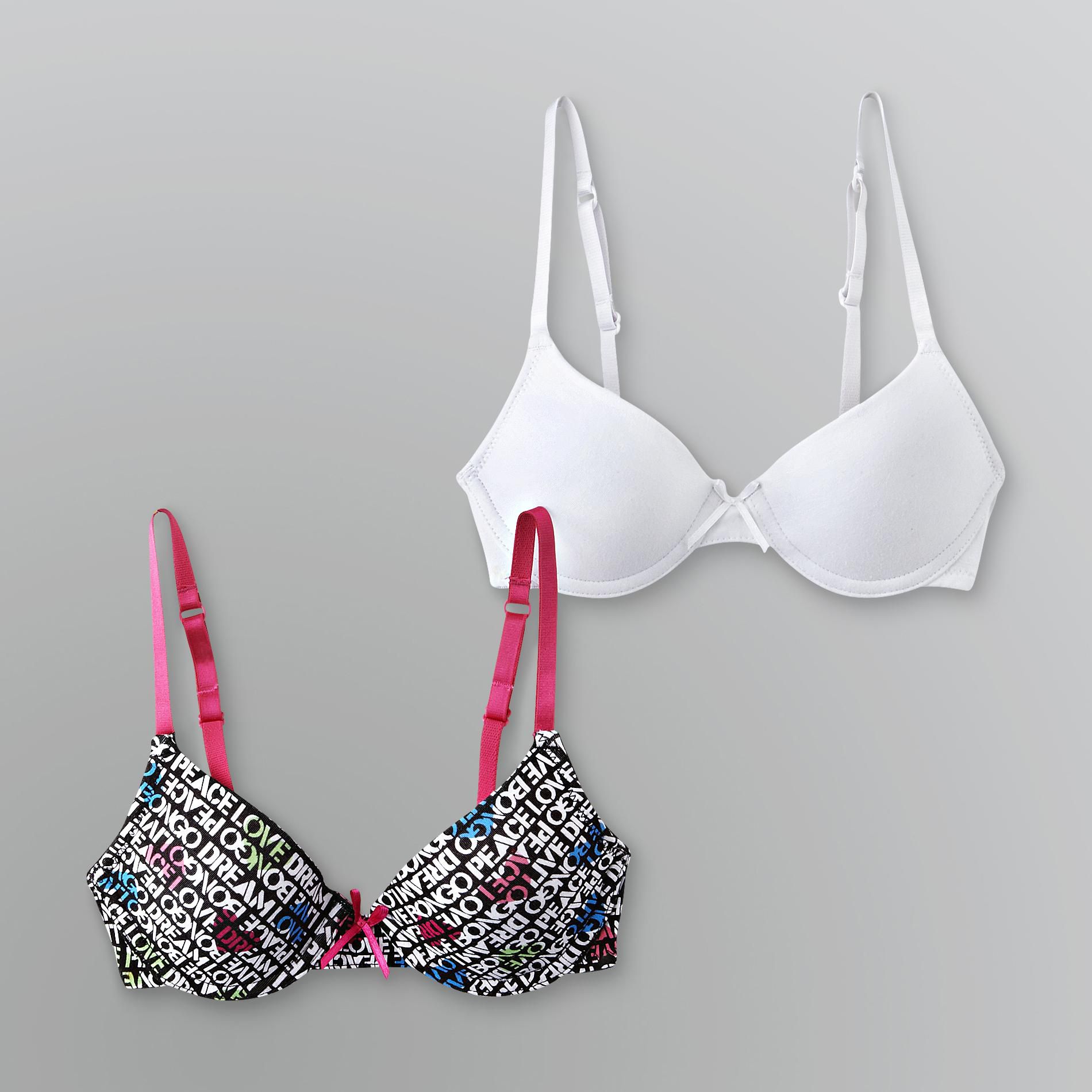 Girl's Molded Underwire Bras - 2 Pc.