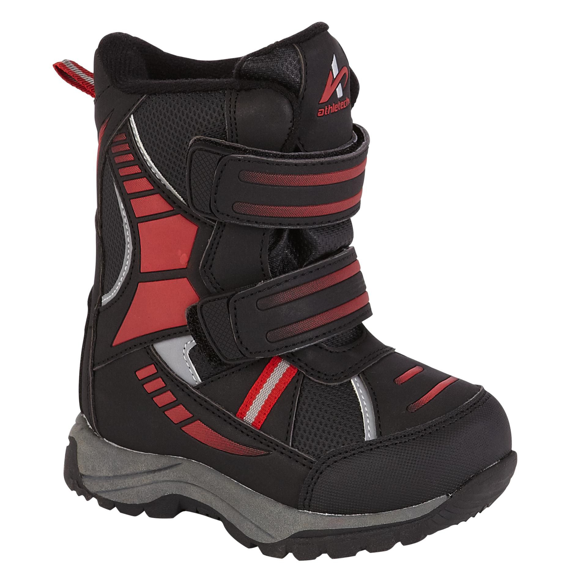 Athletech Toddler Boy's Arctic 3 Winter Boot - Black/Red at Kmart.com