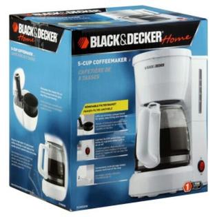 BLACK+DECKER DCM600W White 5-Cup Coffee Maker