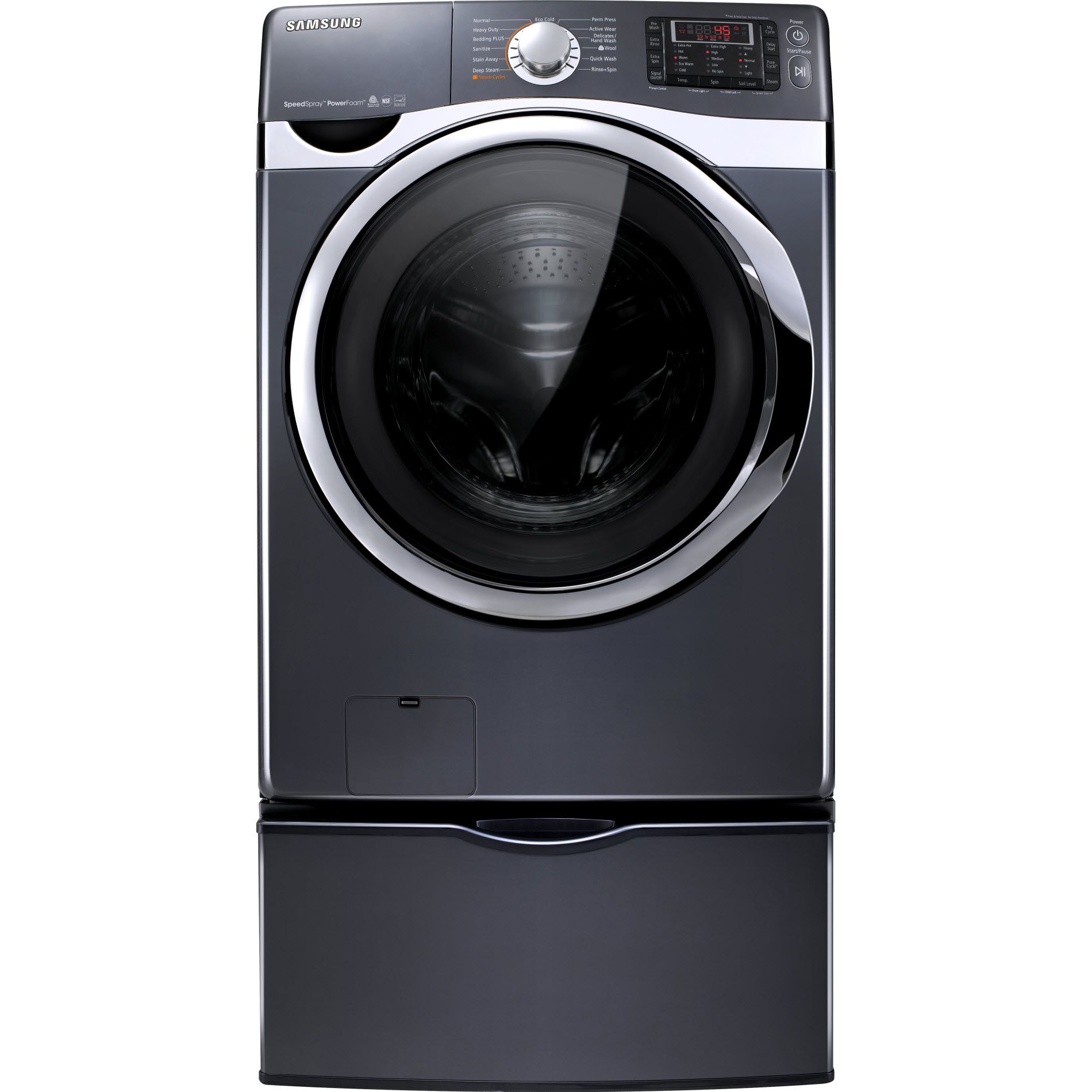 Samsung 4.5 Cu. Ft. Frontload Washer W/vrt Plus Onyx Truba