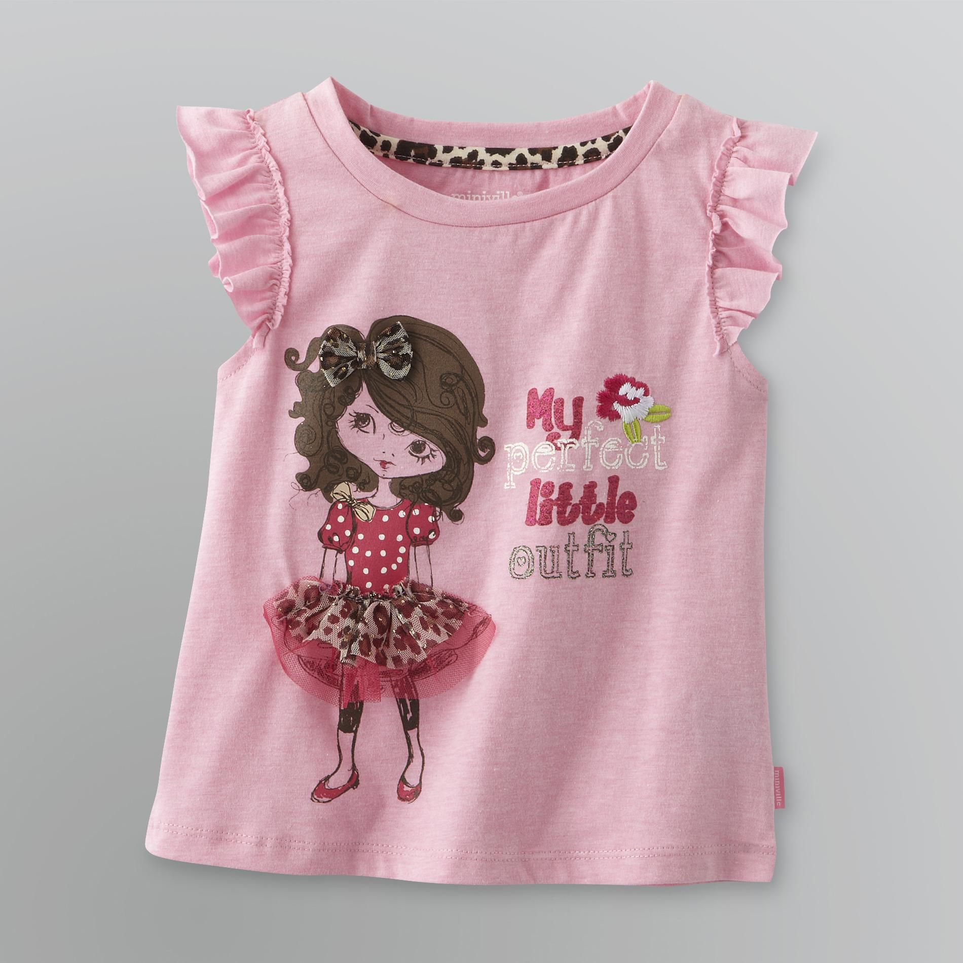 Miniville Toddler Girl's Ruffled T-Shirt at Kmart.com
