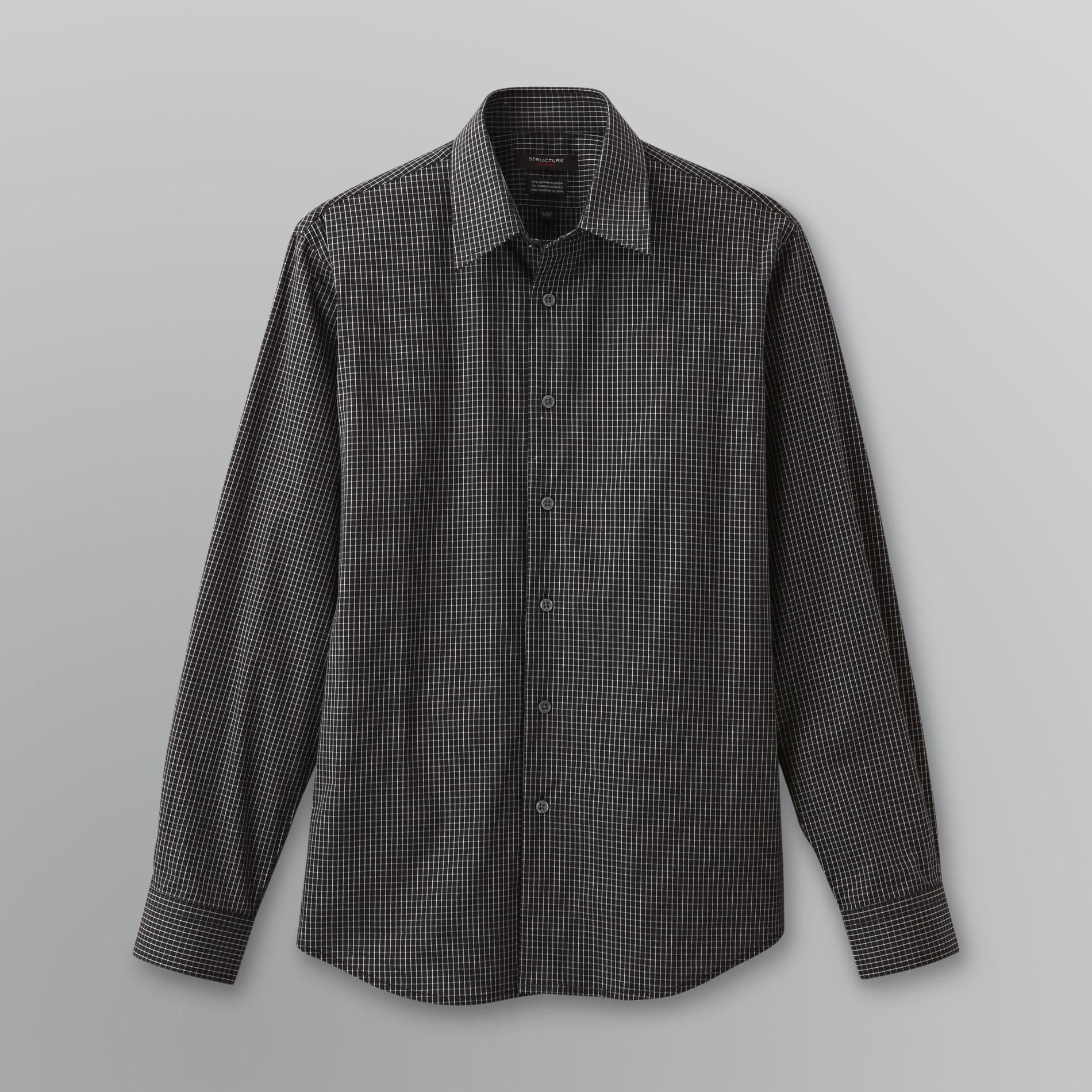 Structure Men's Plaid Long-Sleeve Dress Shirt at Sears.com