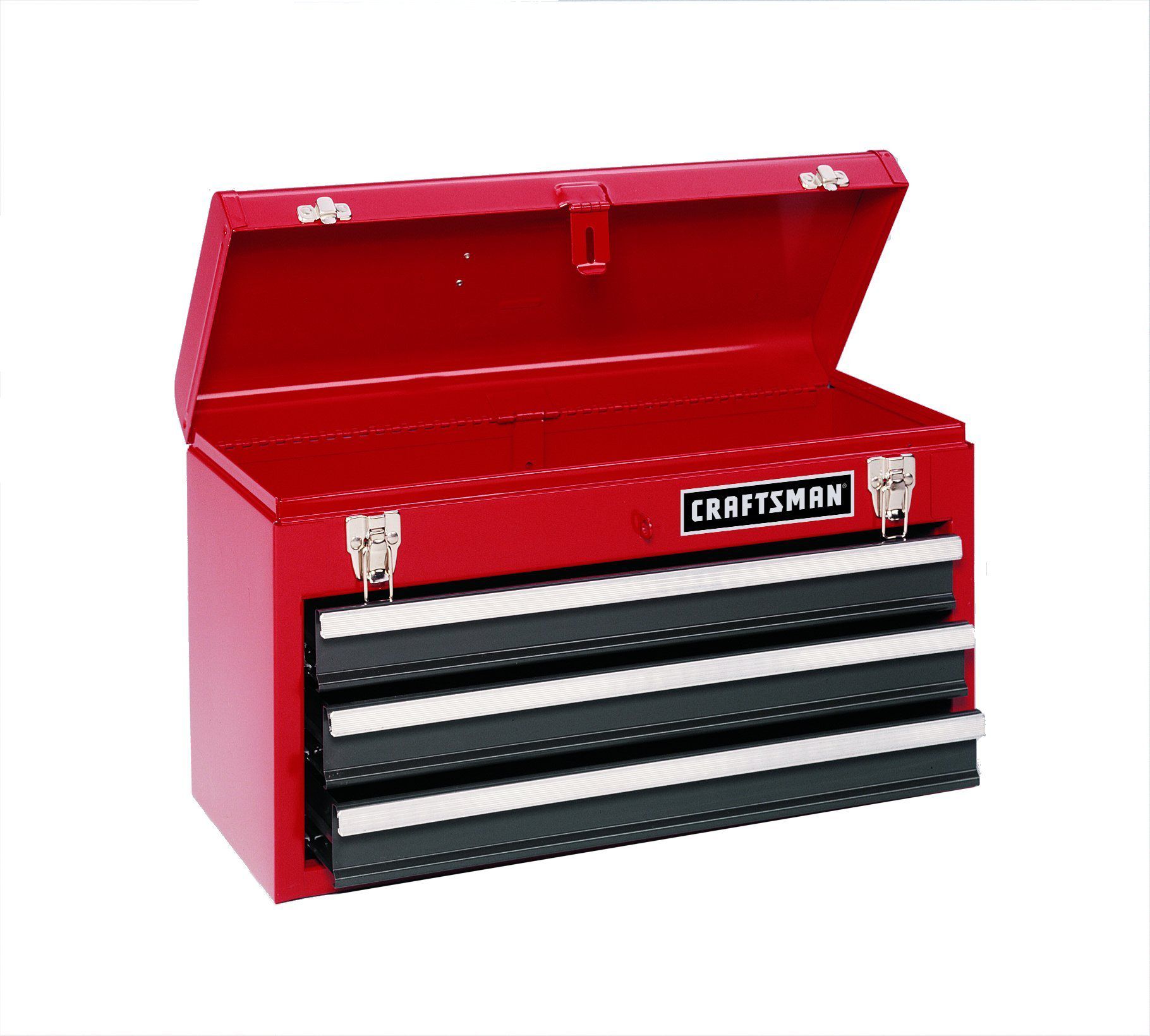 UPC 721615139465 product image for 3-Drawer Metal Portable Chest-Red/Black | upcitemdb.com