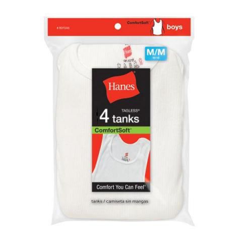 Hanes Boy's A-Shirt White 4 Pack at Sears.com