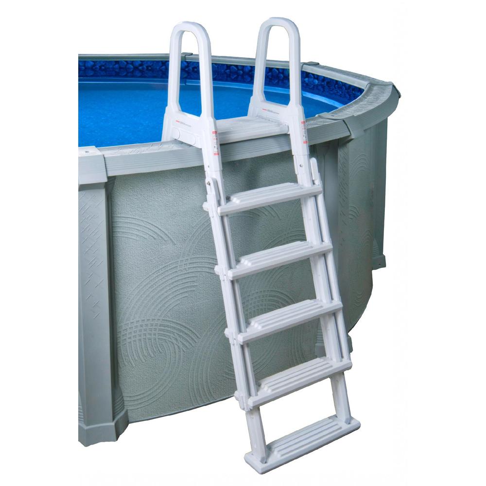 Belize 24 ft Round 48" Deep 6-in Top Rail Swimming Pool Package