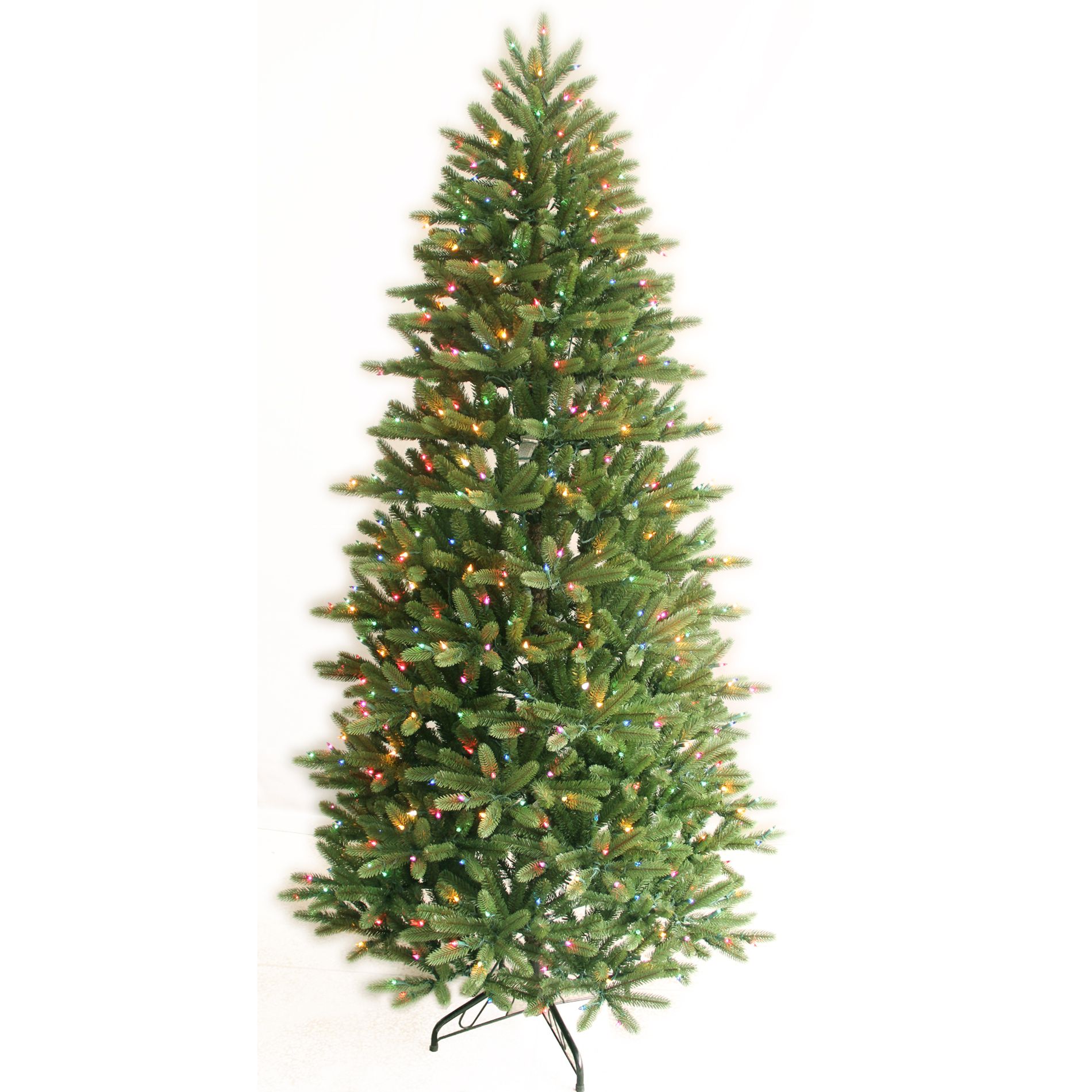 7.5 Ft Multi-Color Pre-Lit Frasier Fir Slim Artificial Christmas Tree at Sears.com