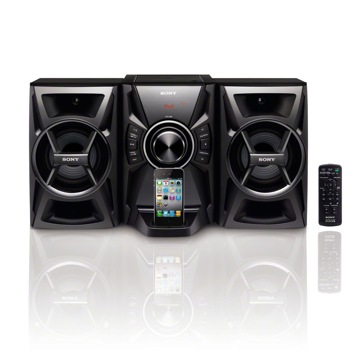 Sony 100W Music System w  CD Player and iPhone iPod Dock MHC-EC609iP Black