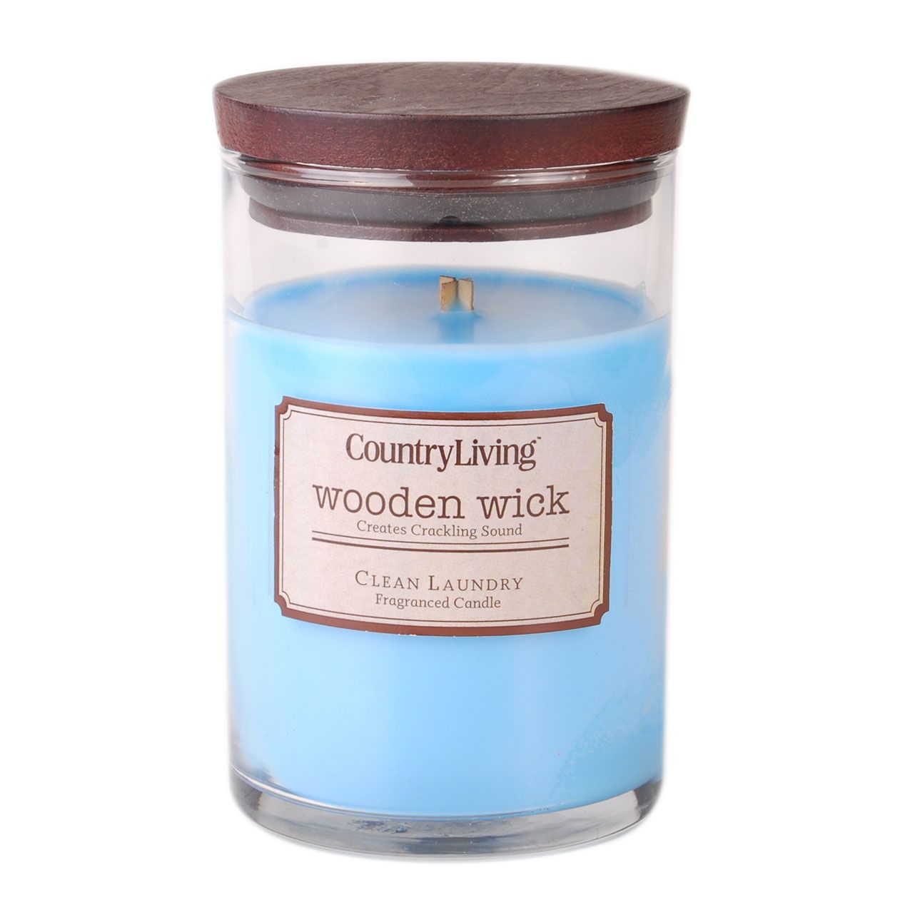 Country Living Wooden Wick 9.5oz Candle; Clean Laundry at Kmart.com