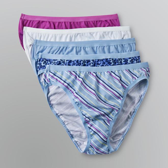 Vanity Fair Women's True Comfort Cotton HiCut Panty 5Pack