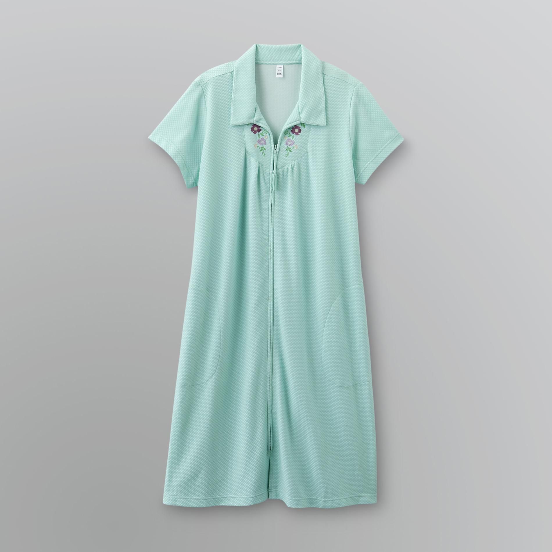 Pink K Women's Zip-Front Embroidered Duster at Kmart.com