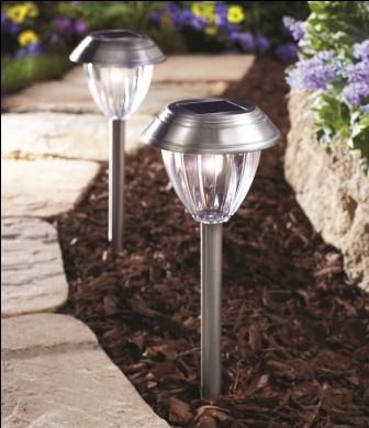 Coleman Cable WILMONT SILVER SOLAR PATH LIGHT at Kmart.com