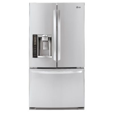 LG 20.5 cu. ft. Counter-Depth French-Door Bottom-Freezer Refrigerator Stainless Steel