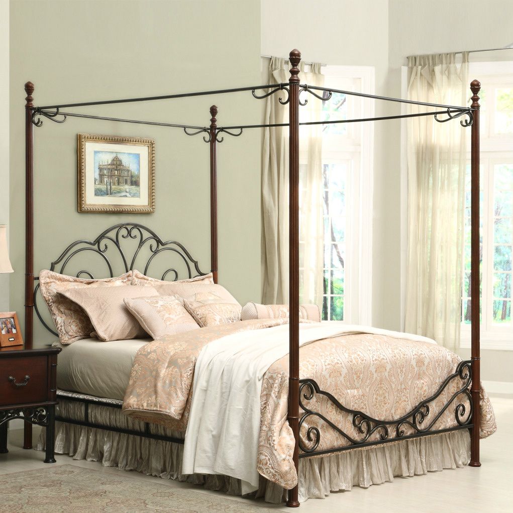 Oxford Creek Bronze Metal Queen Canopy Bed at Kmart.com