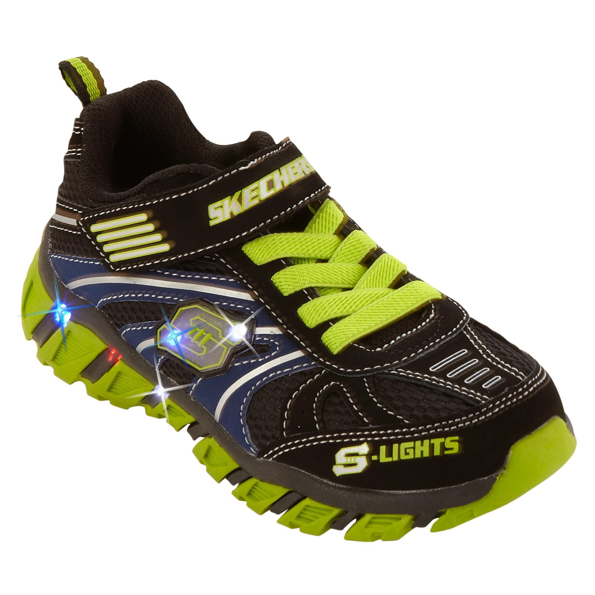 blue and green skechers