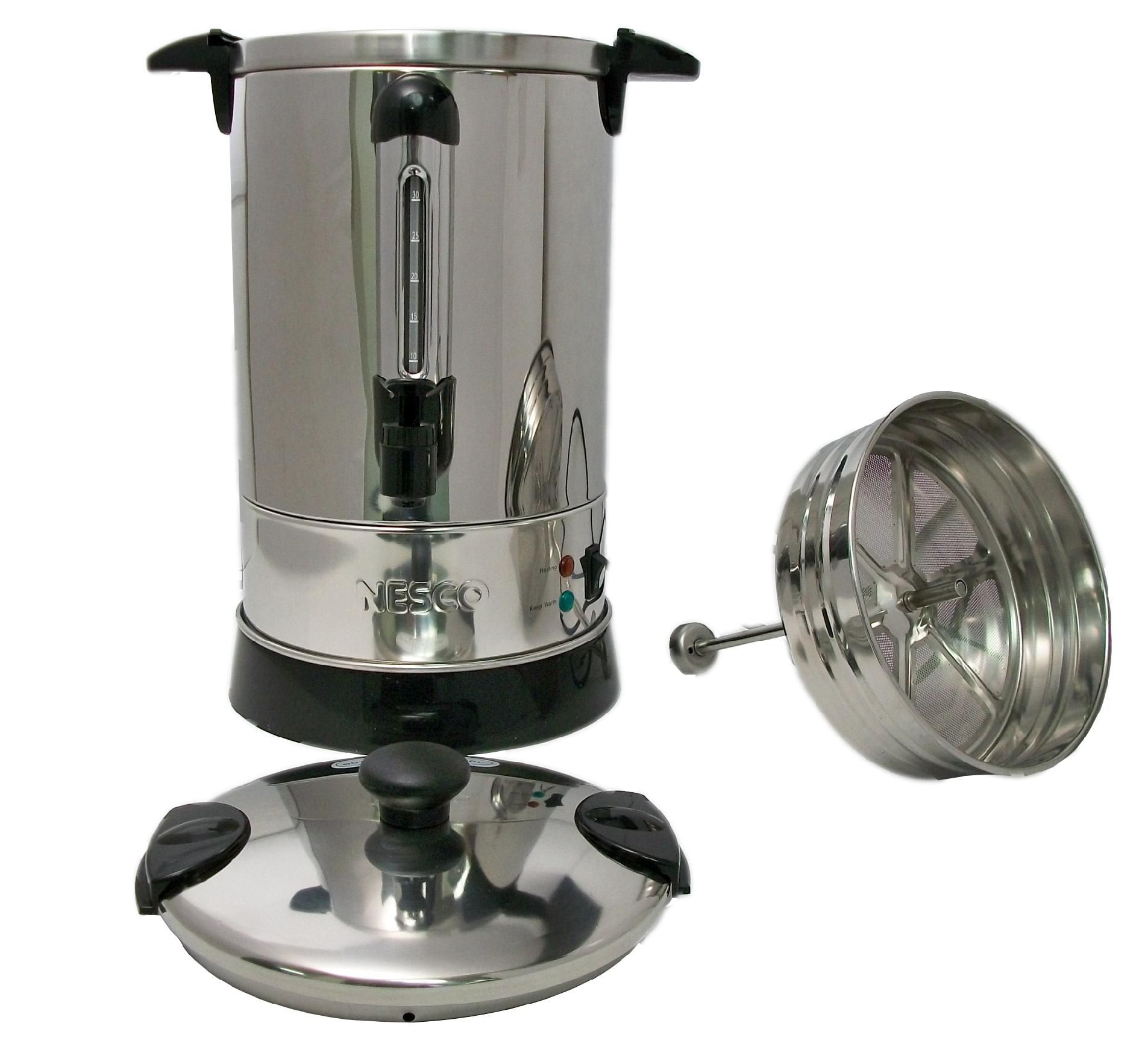 Nesco 30 Cup Coffee Urn- SS Double Wall Stainless Steel