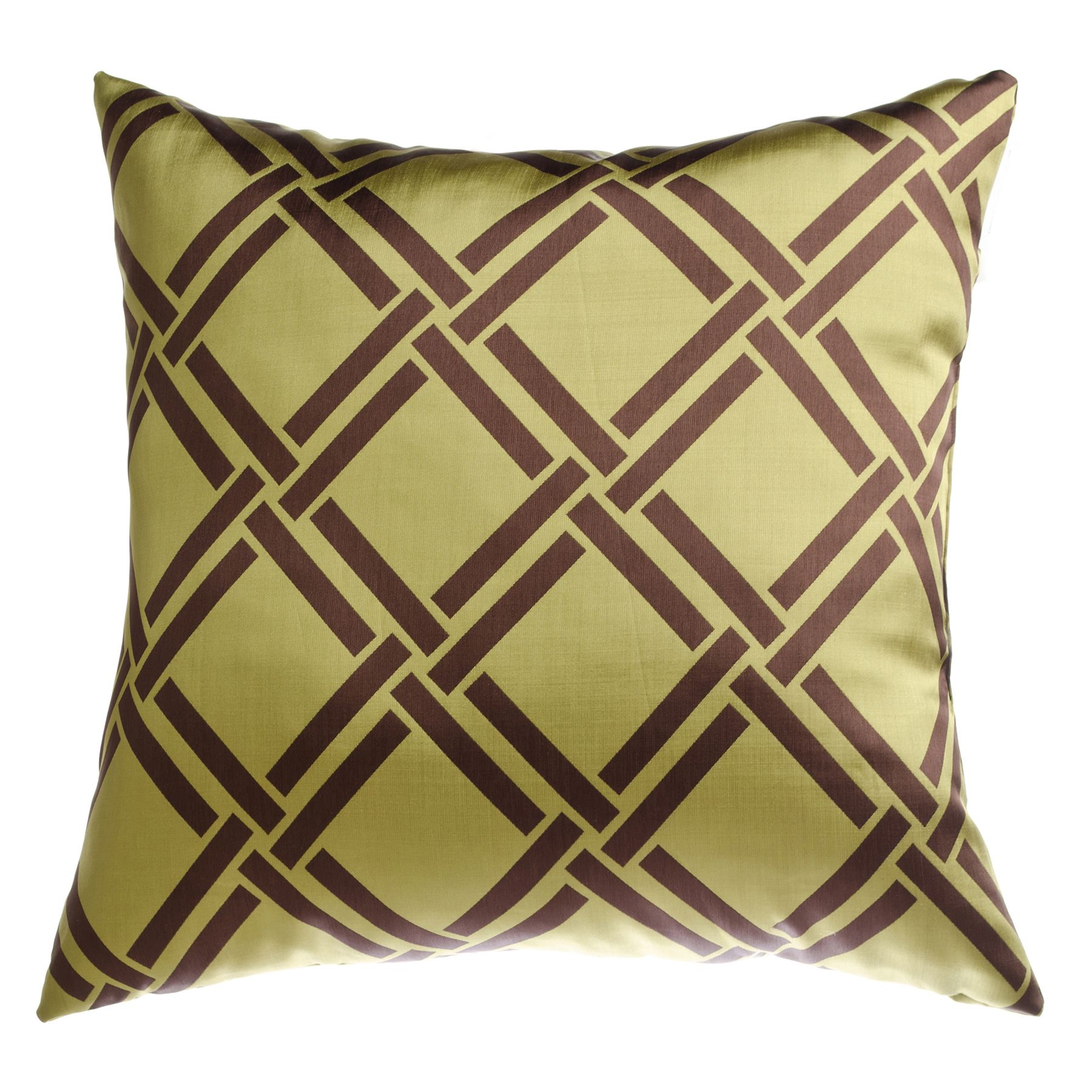 Softline Home Fashions, Inc Element Lattice Kiwi-Chocolate 18x18 Decorative Pillow at Kmart.com