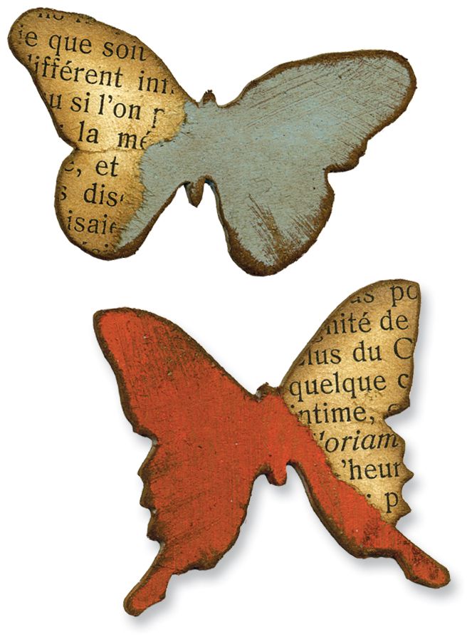Sizzix Movers & Shapers Magnetic Dies By Tim Holtz 2/Pkg-Butterflies at Kmart.com