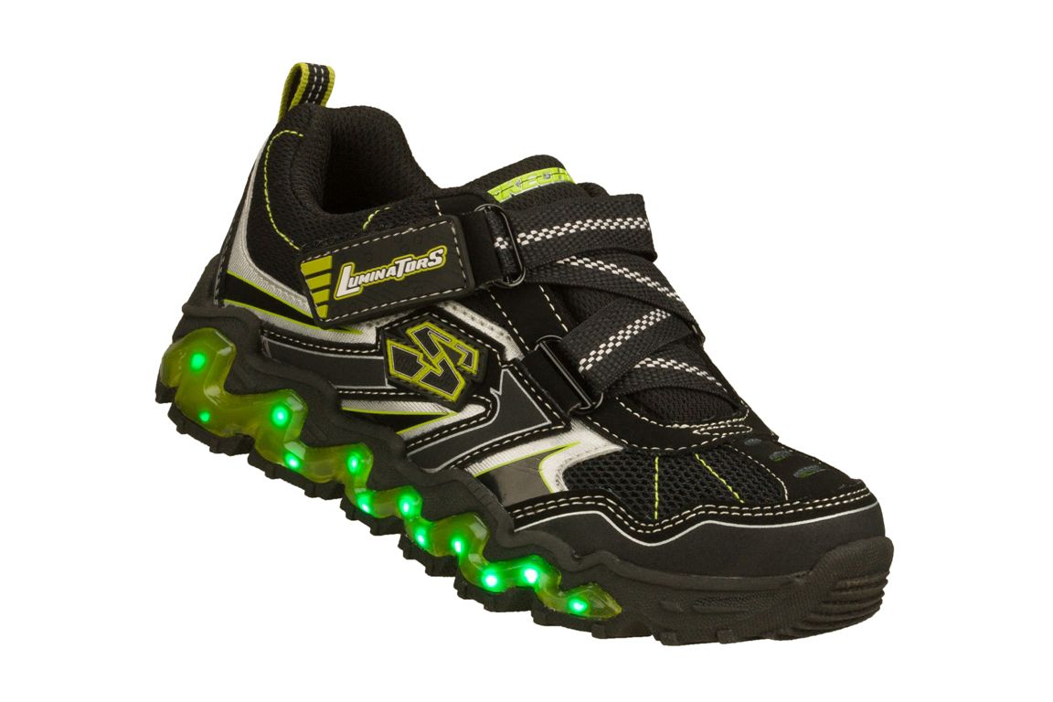 Skechers Boy's Luminators Nova Wave Athletic Shoe  - Black/Green