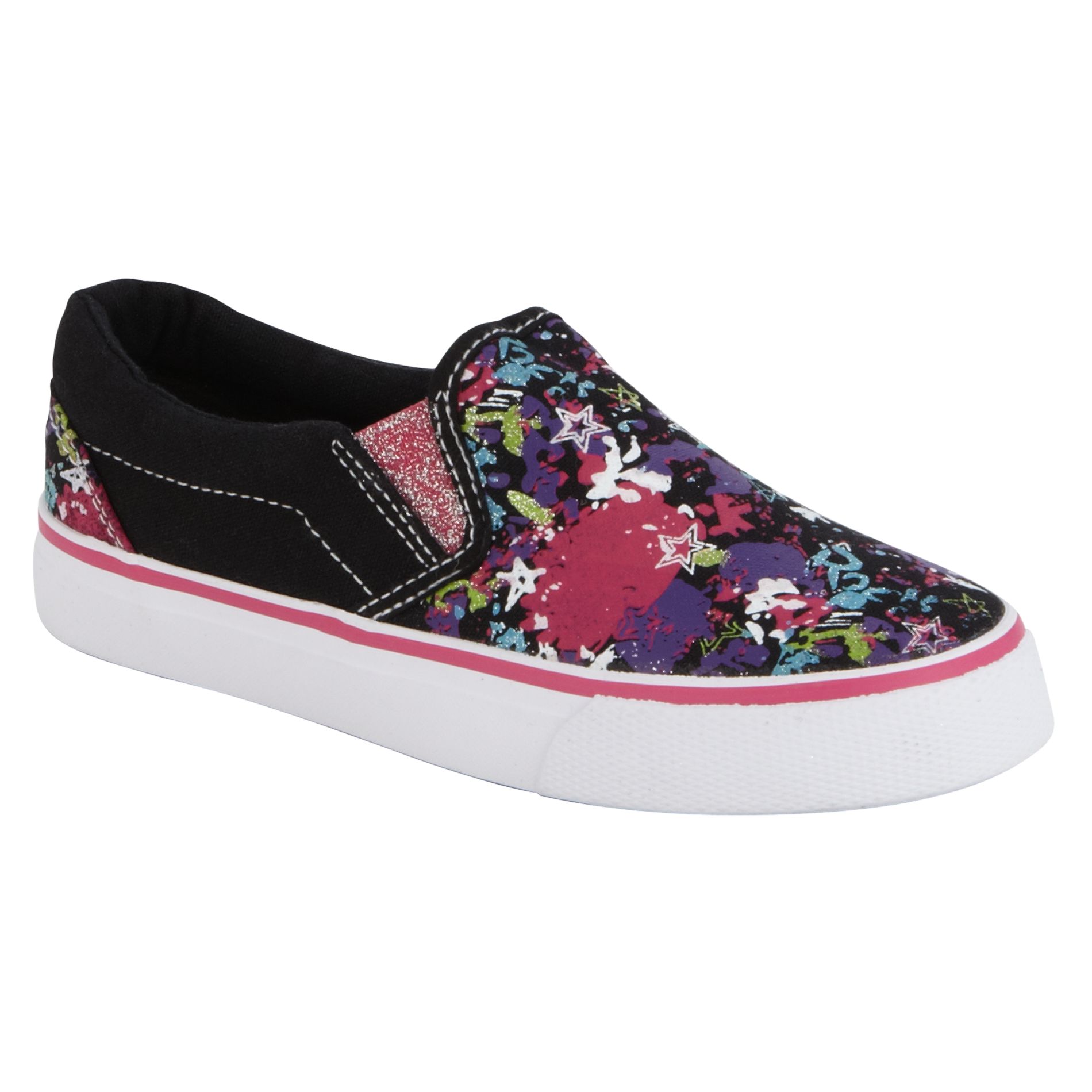 Joe Boxer Girl's Remix Twin Gore Canvas Shoe - Black/Pink at Kmart.com