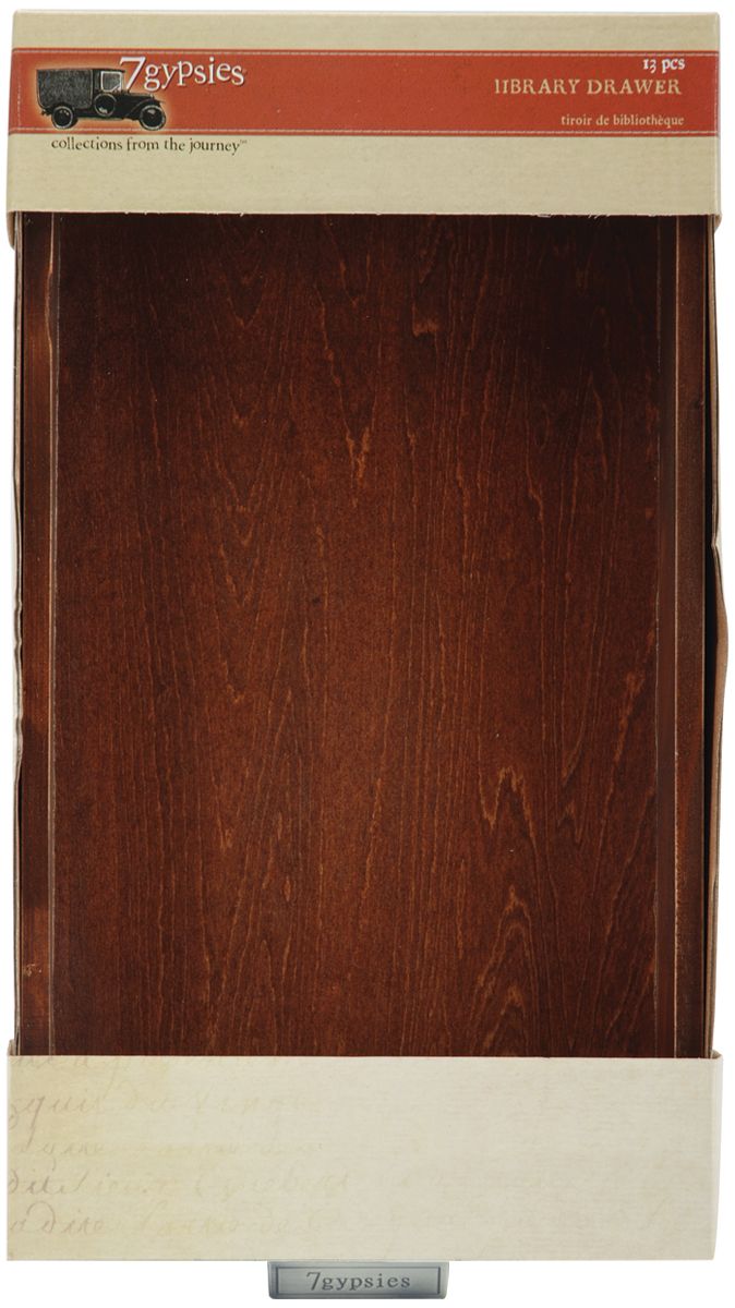 Library Drawer W/Index Cards 6.25"X11.75"-Woodgrain at Kmart.com