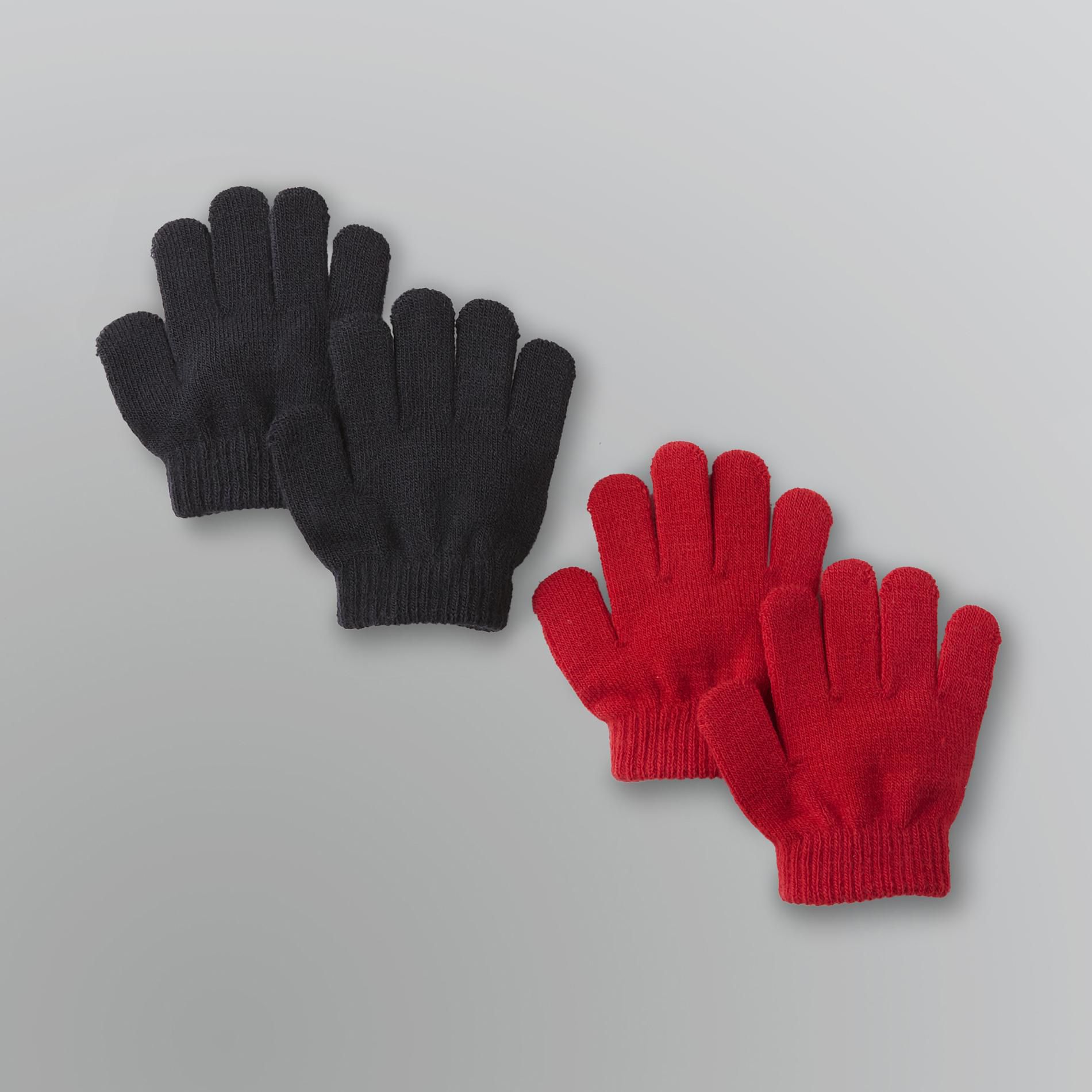 WonderKids Toddler Boy's Stretch Knit Gloves - 2 Pairs at Kmart.com