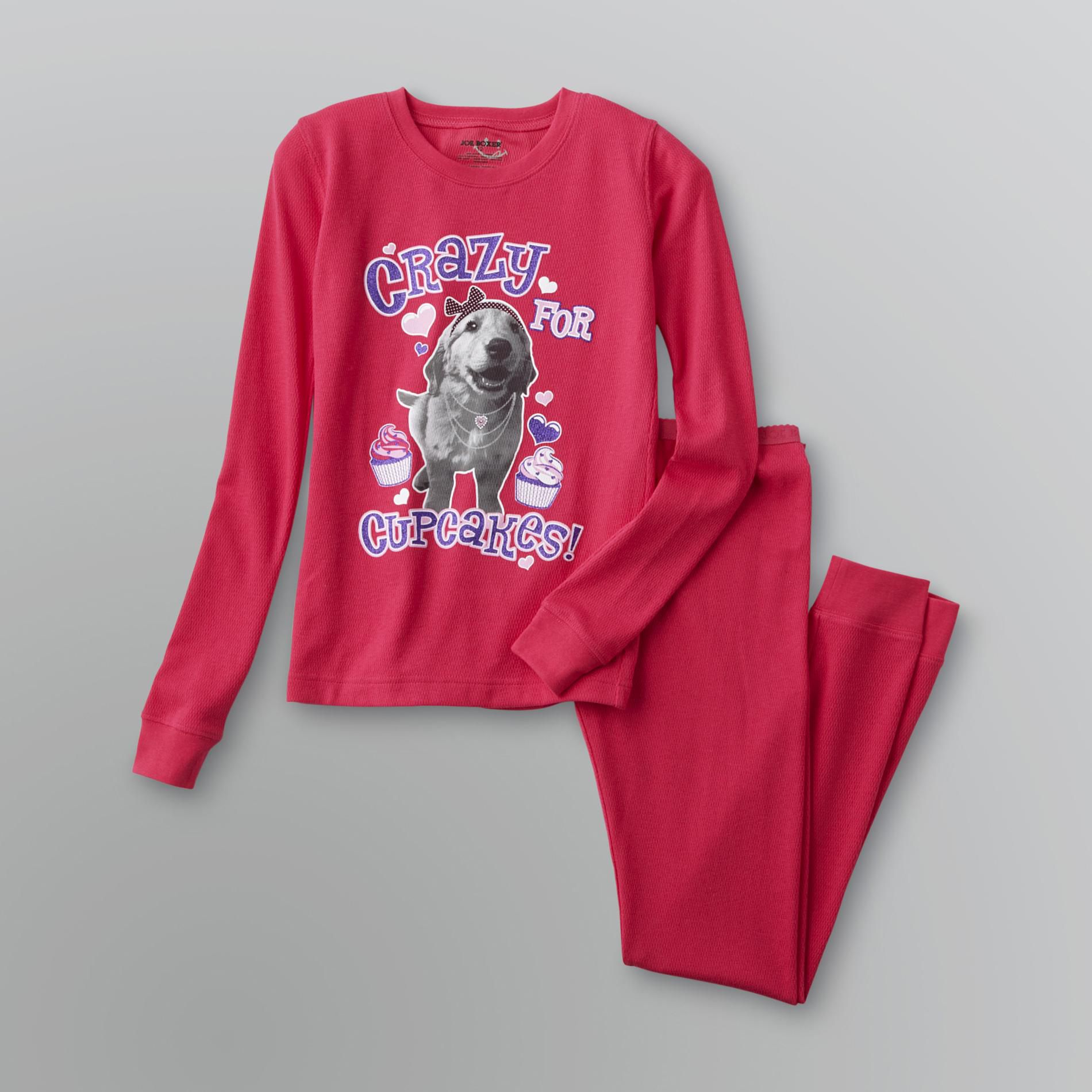 Joe Boxer Girl's Thermal Underwear Set - Puppy Cupcake at Kmart.com