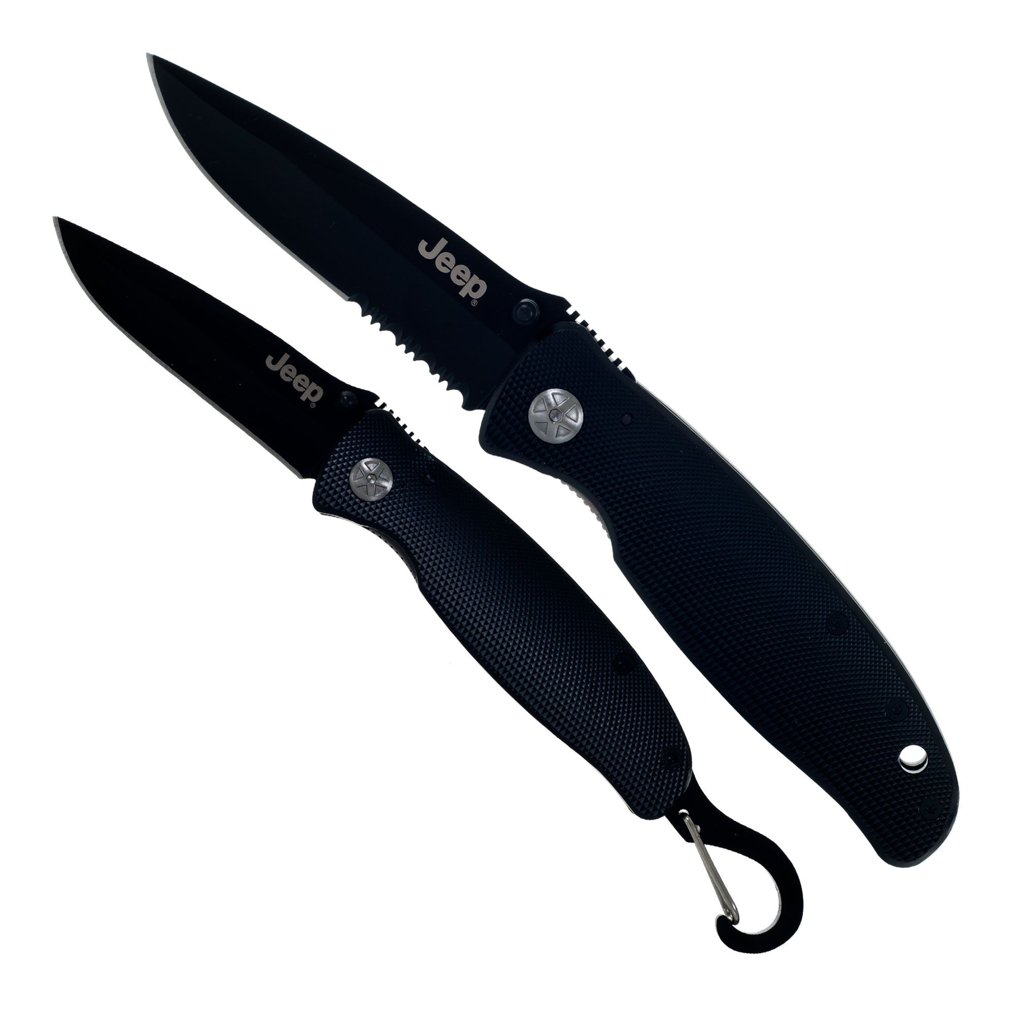 Jeep 2 Piece Folding Knife Set Diamond Cut Handle at Sears.com