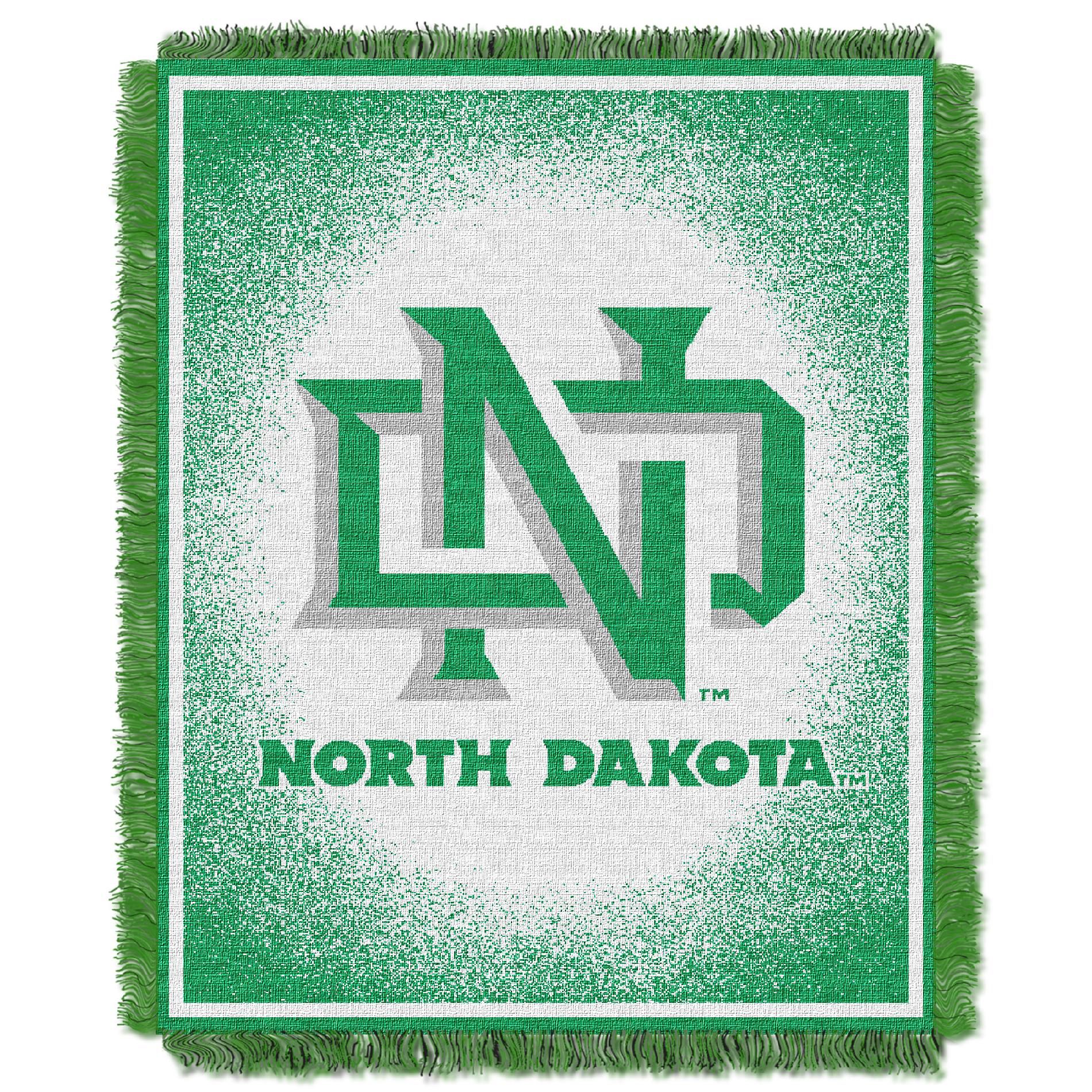 NCAA 019 Focus North Dakota Jacquard Throw