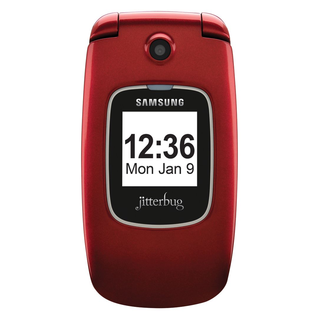 Samsung Jitterbug Plus Mobile Phone - Ruby Red