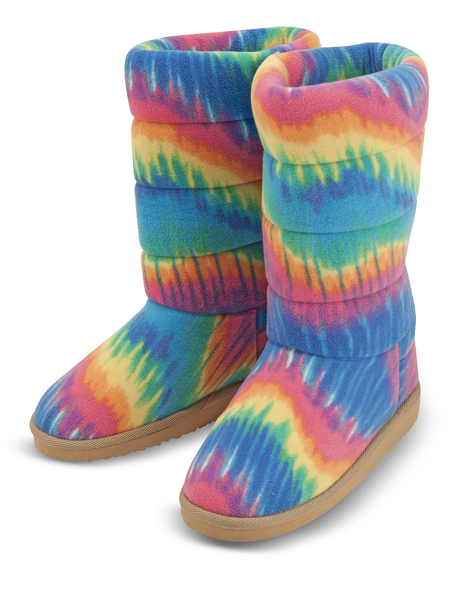 Rainbow Boot Slippers (XL)