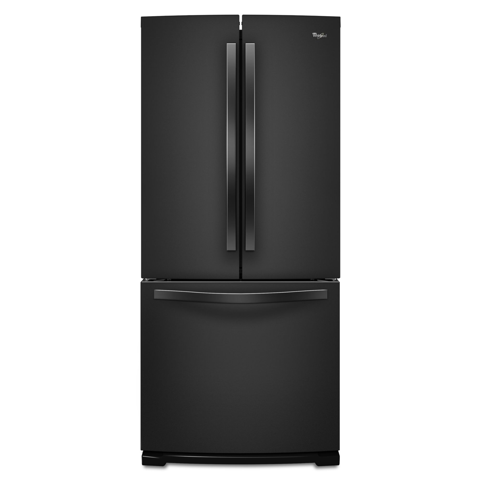 Whirlpool 20 cu. ft. French Door Refrigerator w/ 30 in. Wide Footprint - Black at mygofer.com