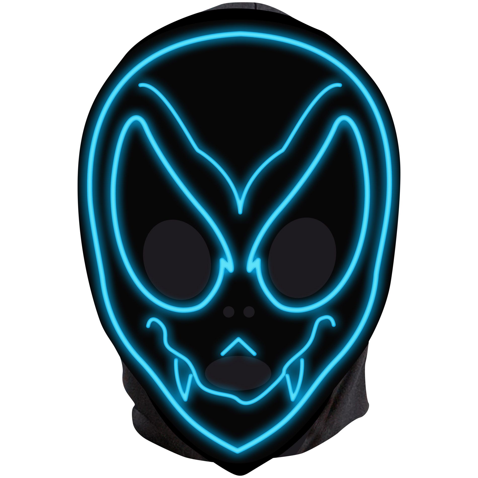 Women's Night Glow Eye Half Mask Green Seasonal Halloween