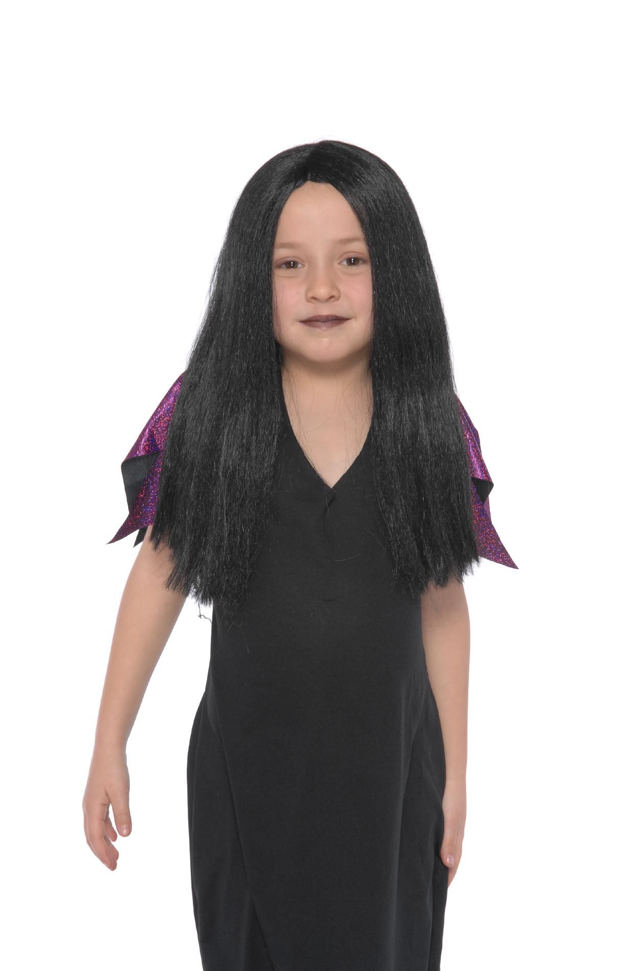 Totally Ghoul Black Witch Wig Halloween Costume Accessory - Child at Kmart.com