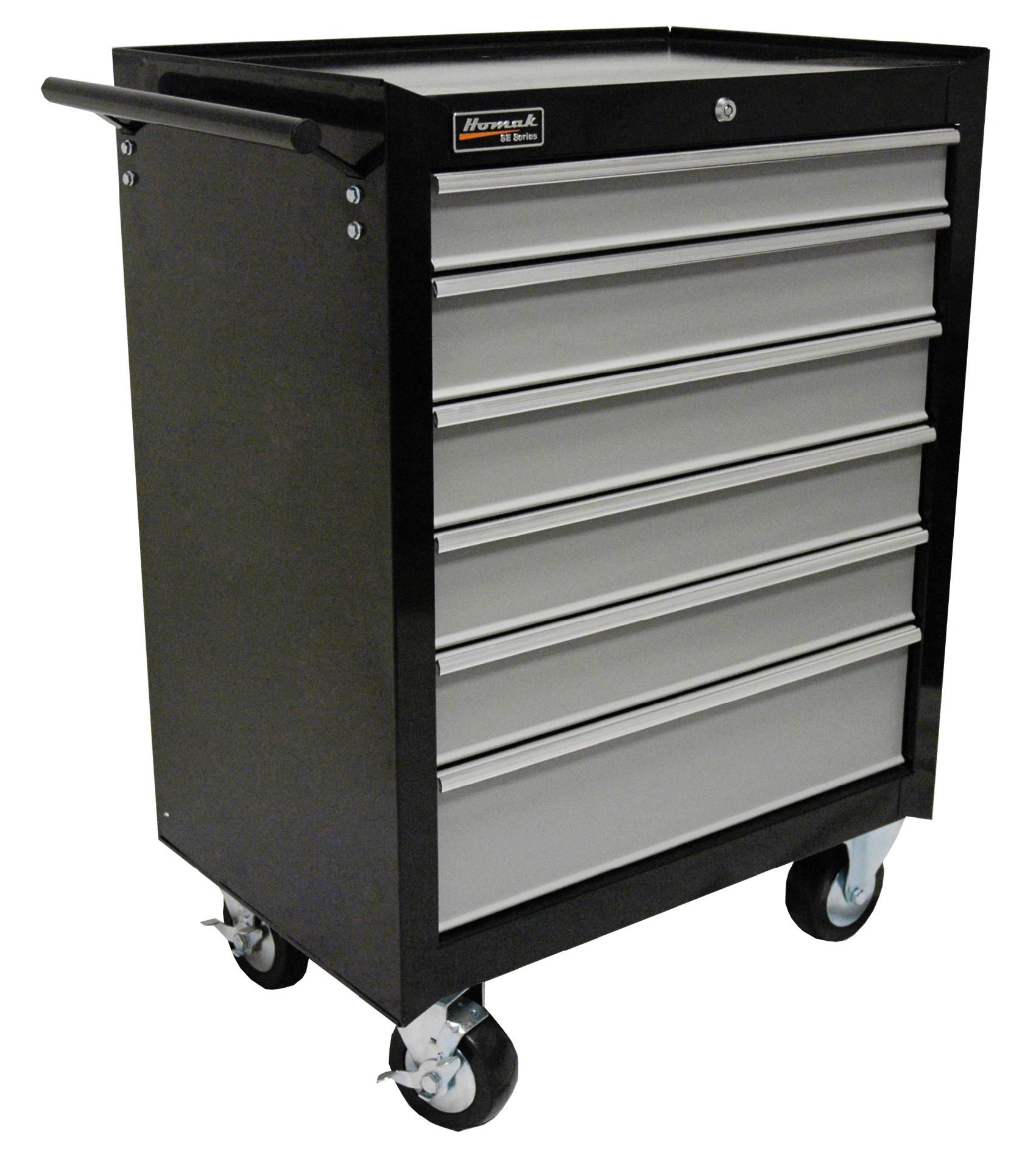 Homak 27 SE Series 6 Drawer Rolling Cabinet