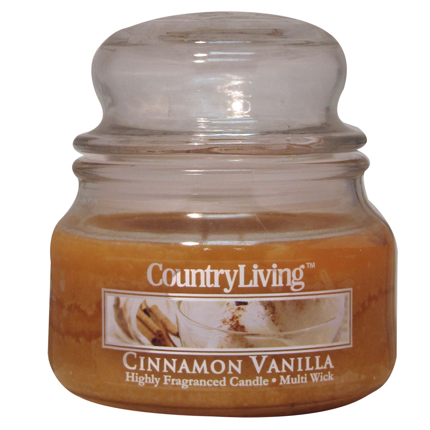 Country Living 18 Oz. Jar Candle Cinnamon Vanilla Food & Grocery