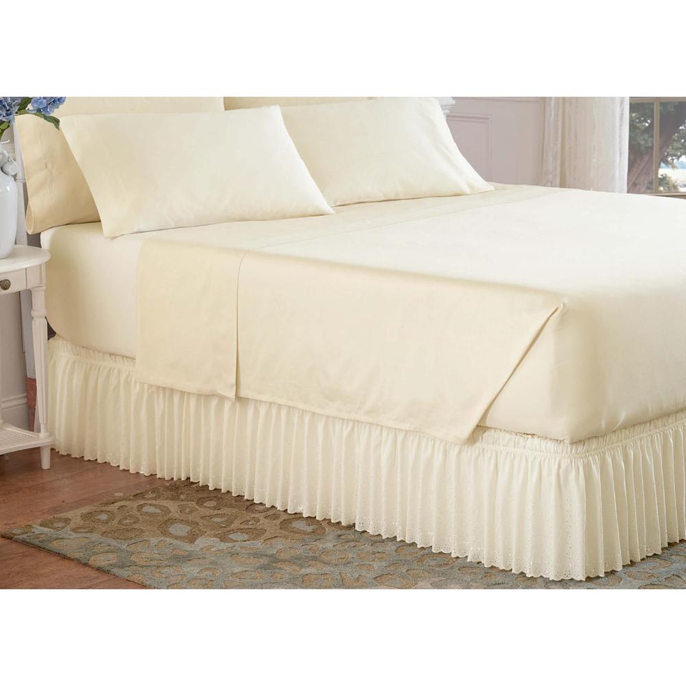 Eyelet Bedskirt - One size fits all