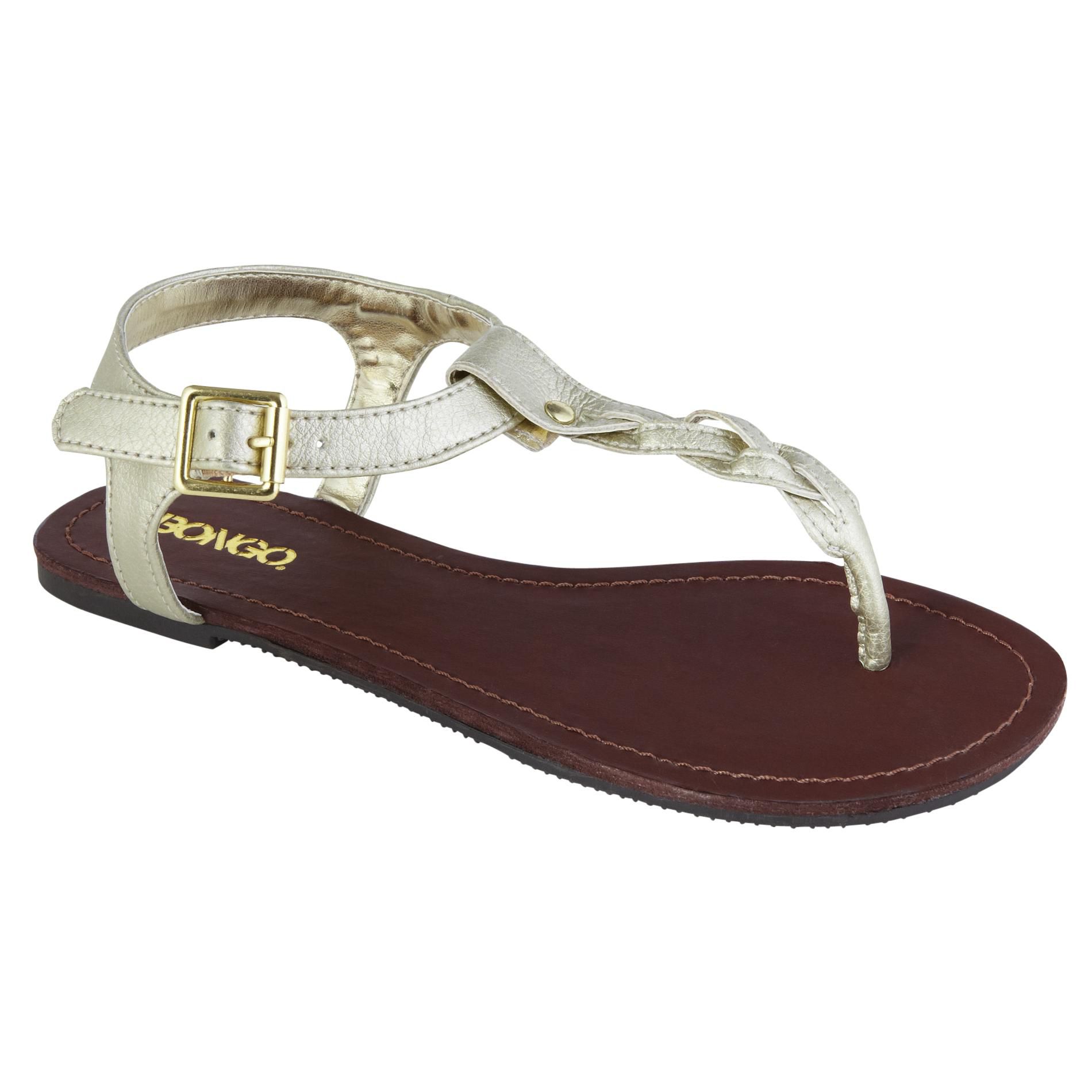 Bongo Women's Bianca Flat Sandal - Gold at Kmart.com