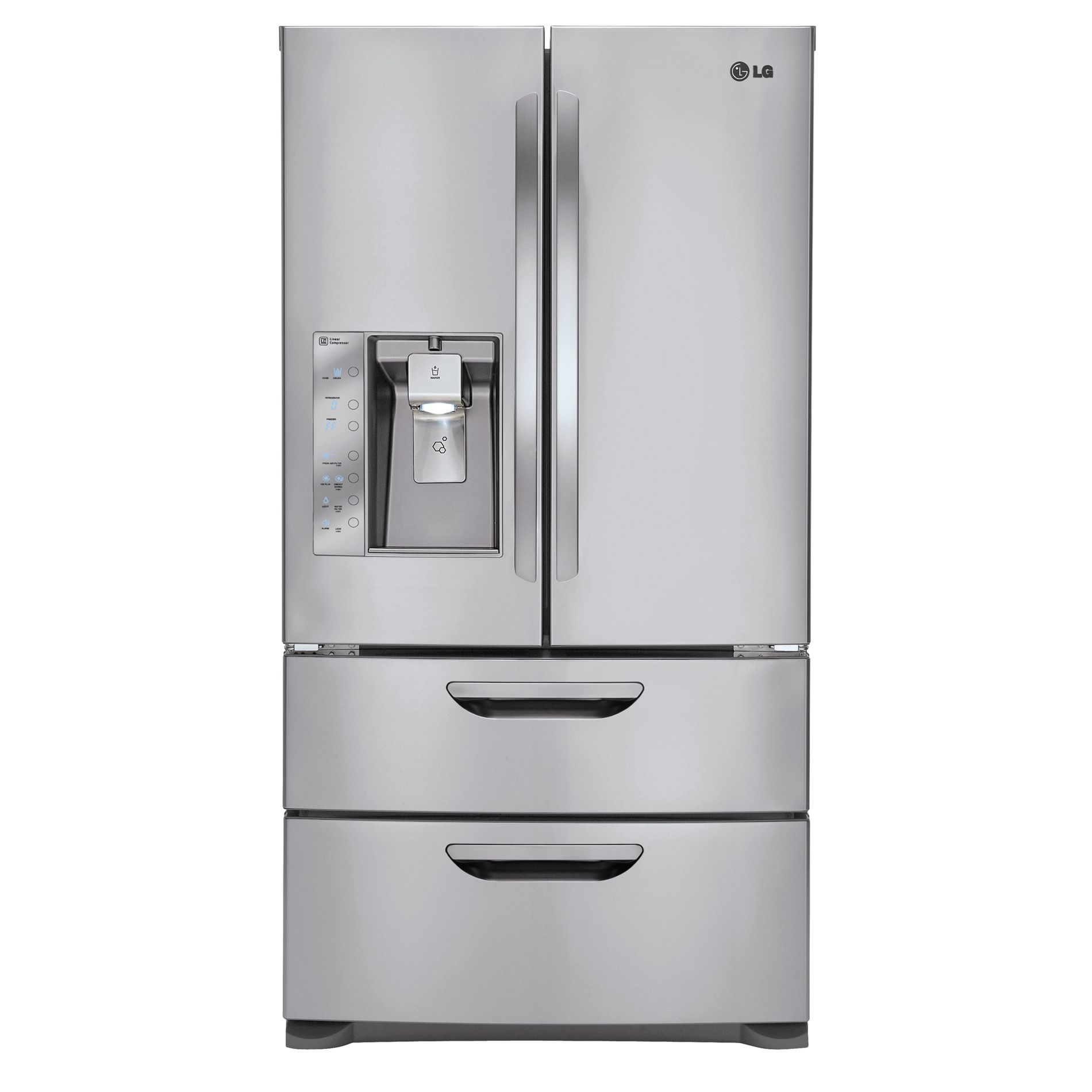 LG 31 cu. ft. French Door Bottom-Freezer Refrigerator w Dual-Freezer-Drawer - Stainless Steel