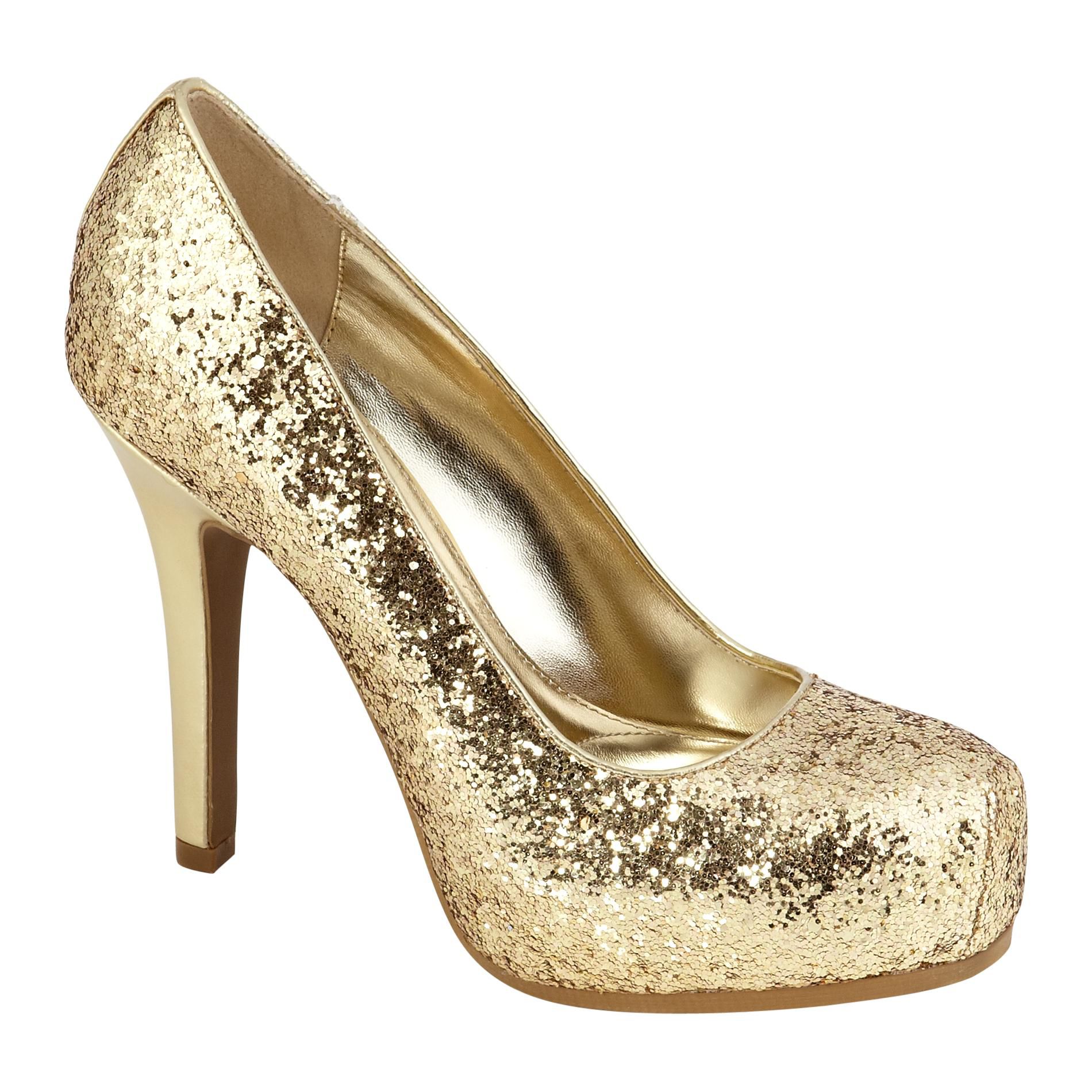Sofia by Sofia Vergara Women's Monroe Dress Pump - Gold Glitter at Kmart.com