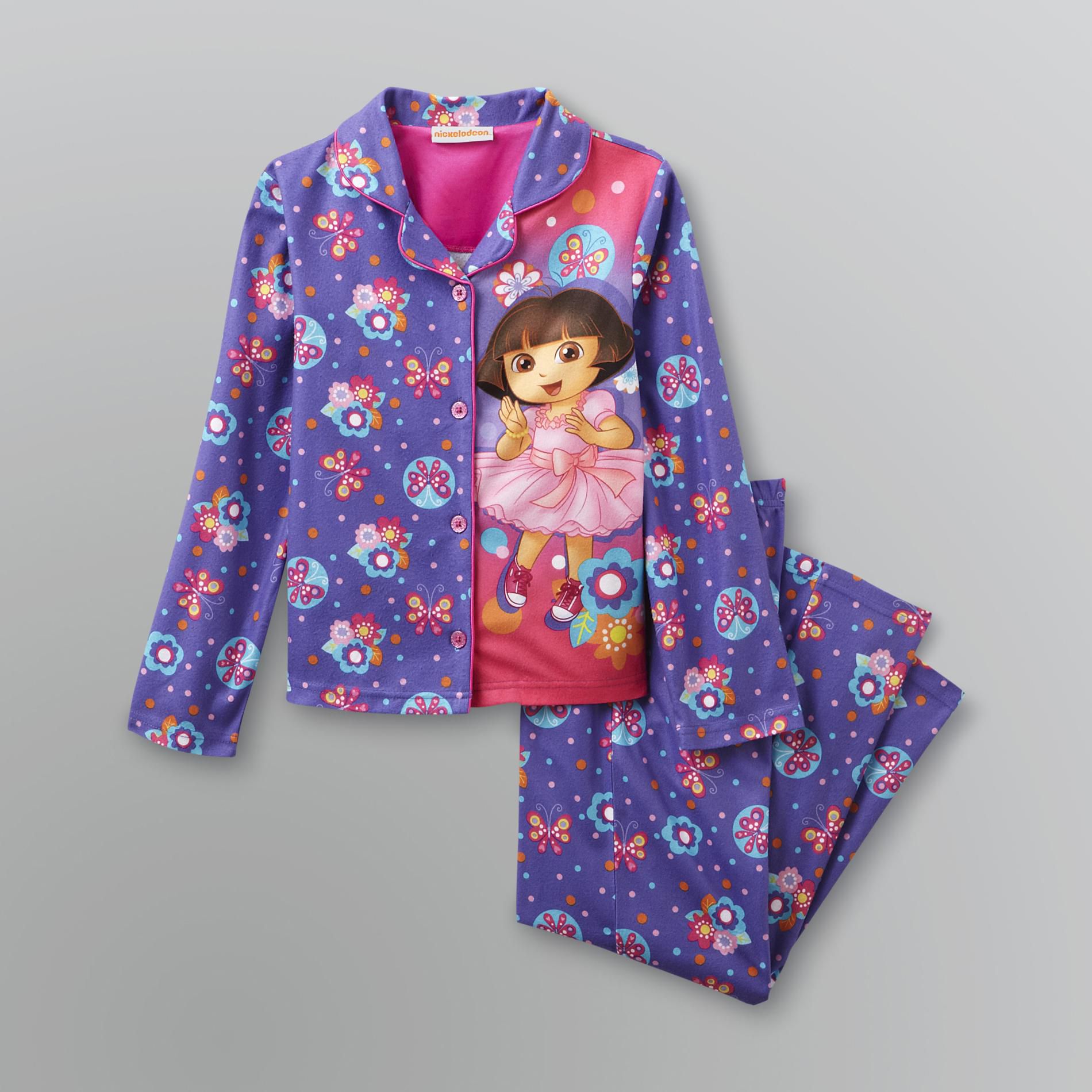 Dora the Explorer Girl's Flannel Pajamas Shop Your Way Online