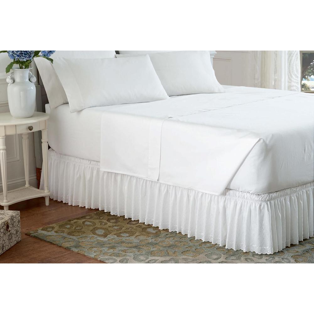 Eyelet Bedskirt - One size fits all